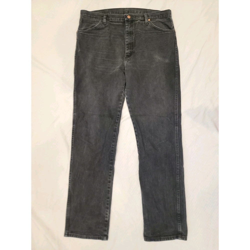 Wrangler jeans: 13mwzwk original fit cowboy cut, Black wash, Men's 38x36 western
